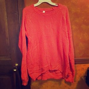 Coral sweater